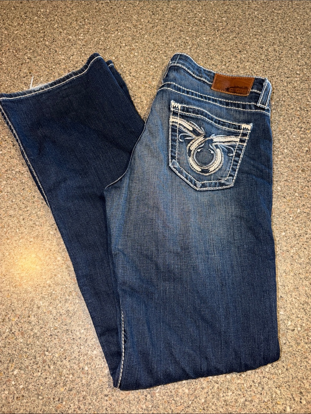 Big Star Boot Cut Jeans with Embroidered Back Pocket